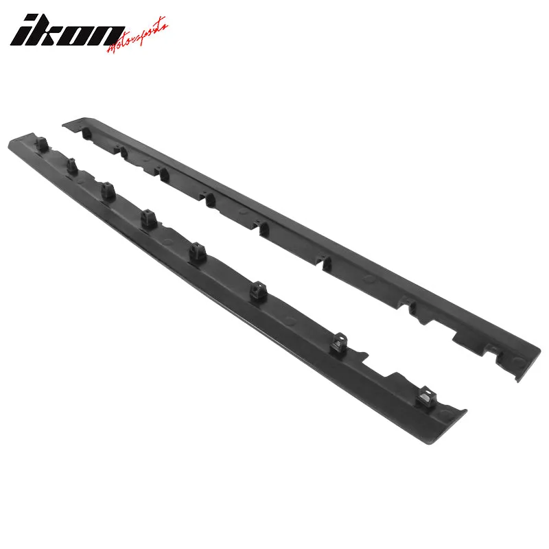 2010-2014 Ford Mustang Side Skirts Rocker Pannel Unpainted Black PU