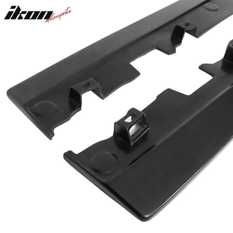 2010-2014 Ford Mustang Side Skirts Rocker Pannel Unpainted Black PU