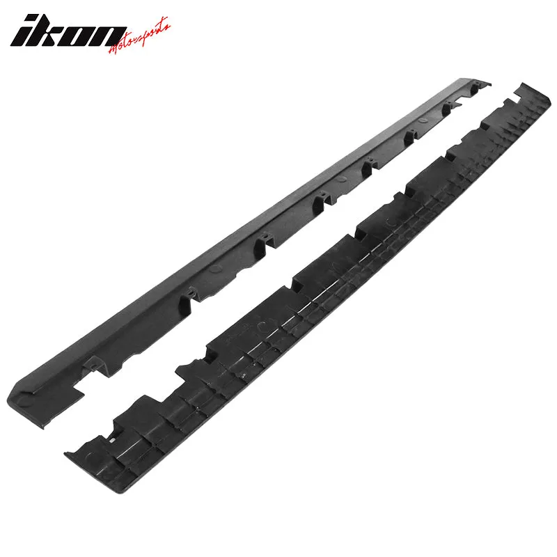 2010-2014 Ford Mustang Side Skirts Rocker Pannel Unpainted Black PU