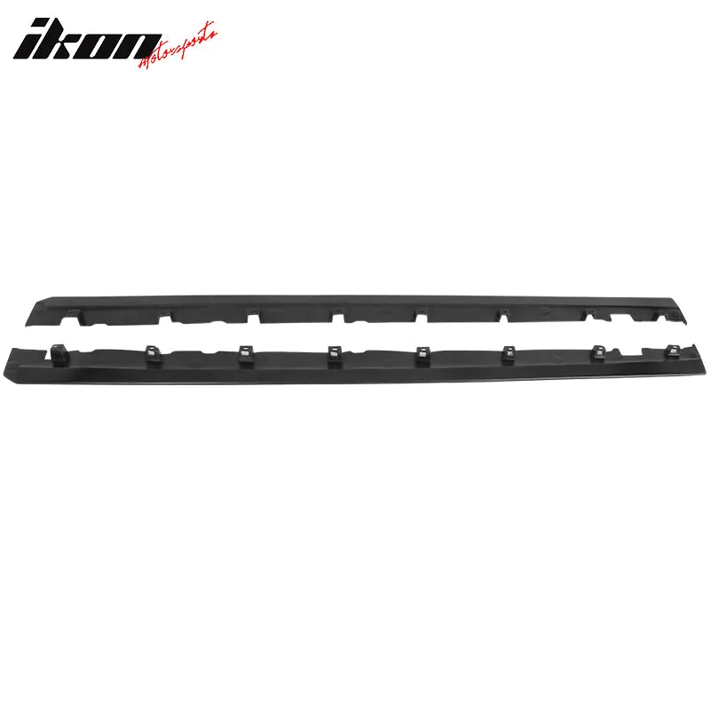 2010-2014 Ford Mustang Side Skirts Rocker Pannel Unpainted Black PU