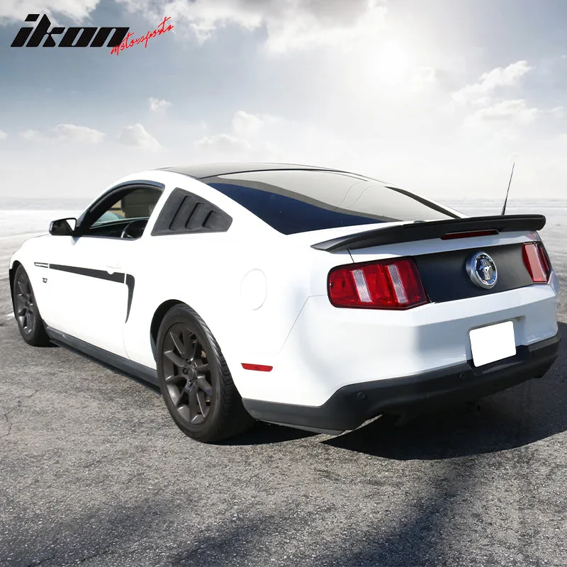 2010-2014 Ford Mustang Side Skirts Rocker Pannel Unpainted Black PU