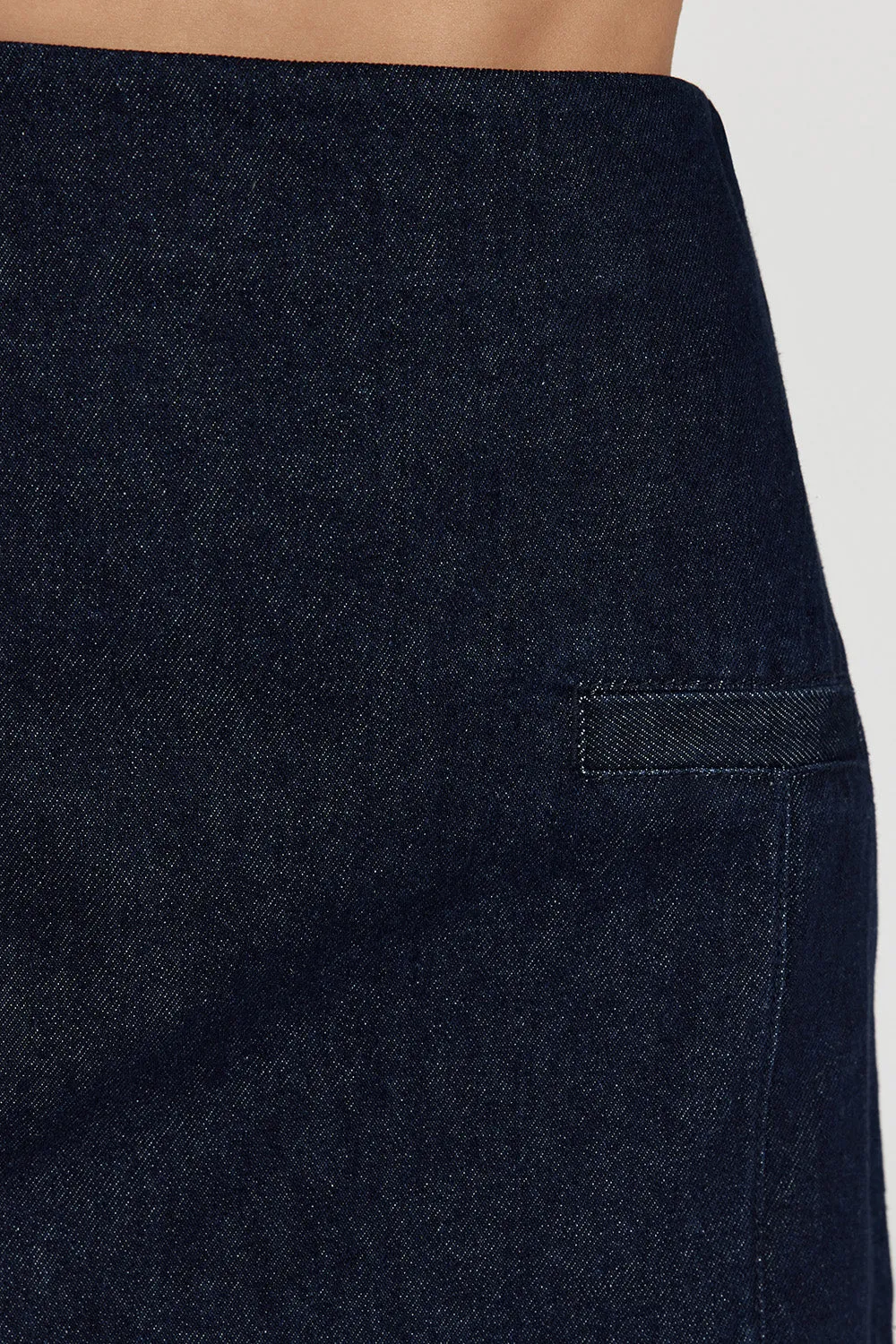 ALBERTA INDIGO TAILORED DENIM SKIRT