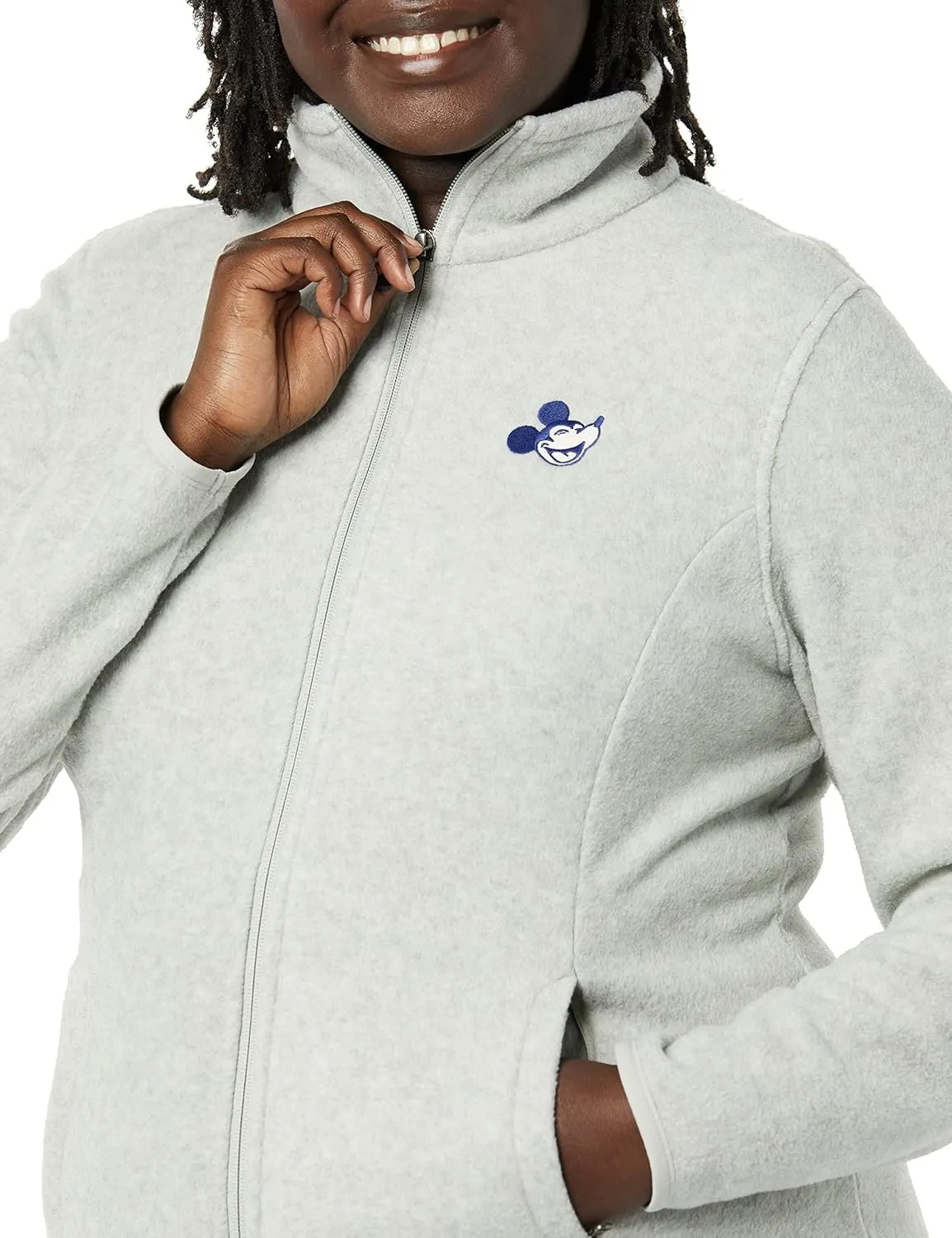 Amazon Essentials Disney | Marvel | Star Wars Women's Polar Fleece Full-Zip Mock Jackets