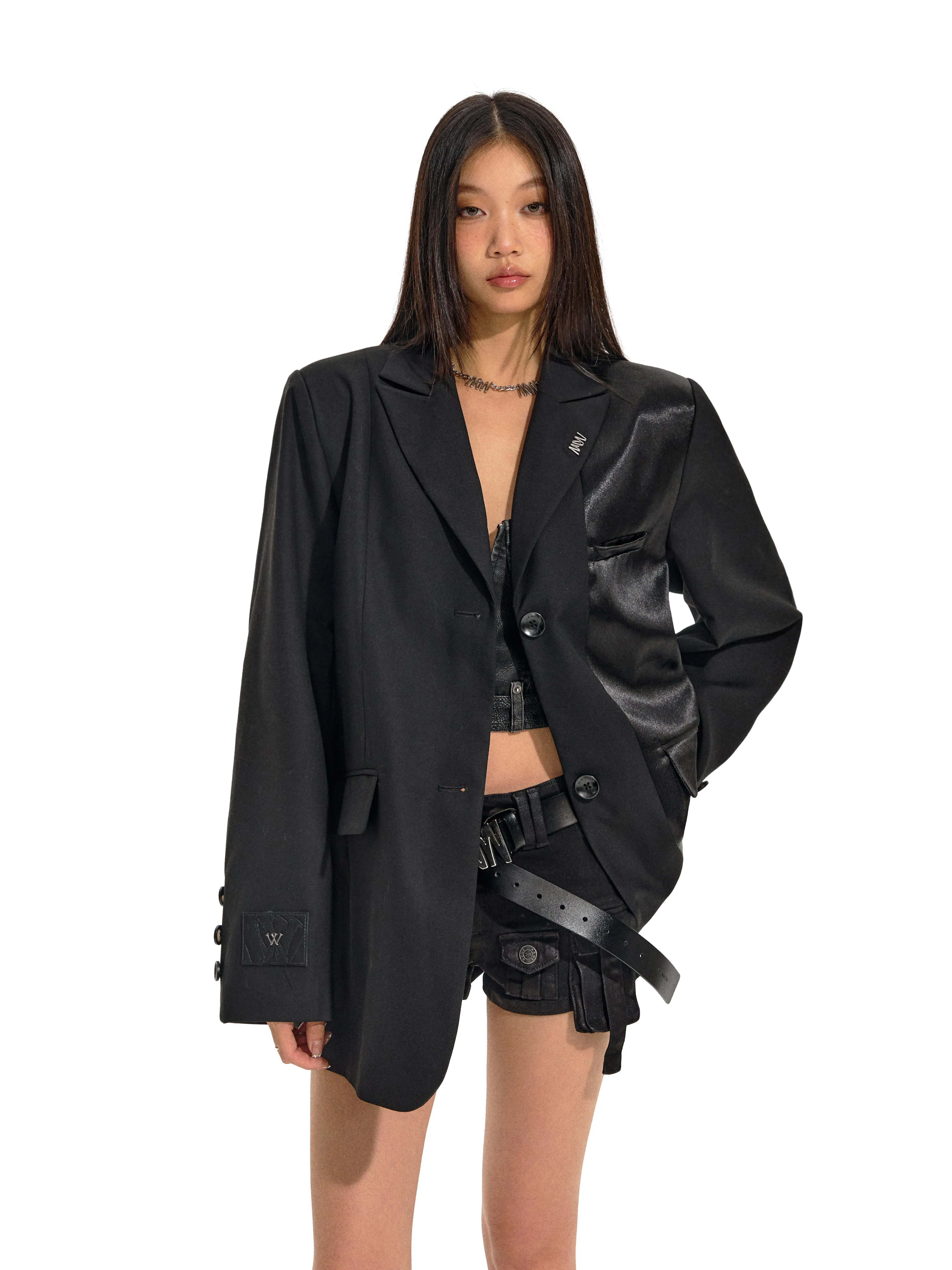 Black Mirror Satin Suit