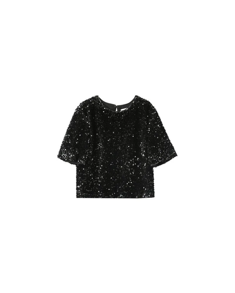 Black Sequin Tee