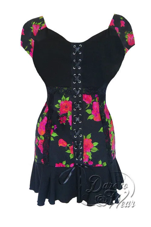 Cabaret S/S Top in Rose Noir