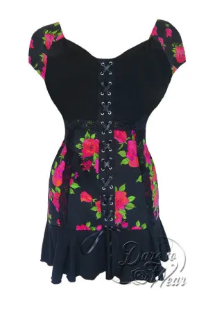 Cabaret S/S Top in Rose Noir