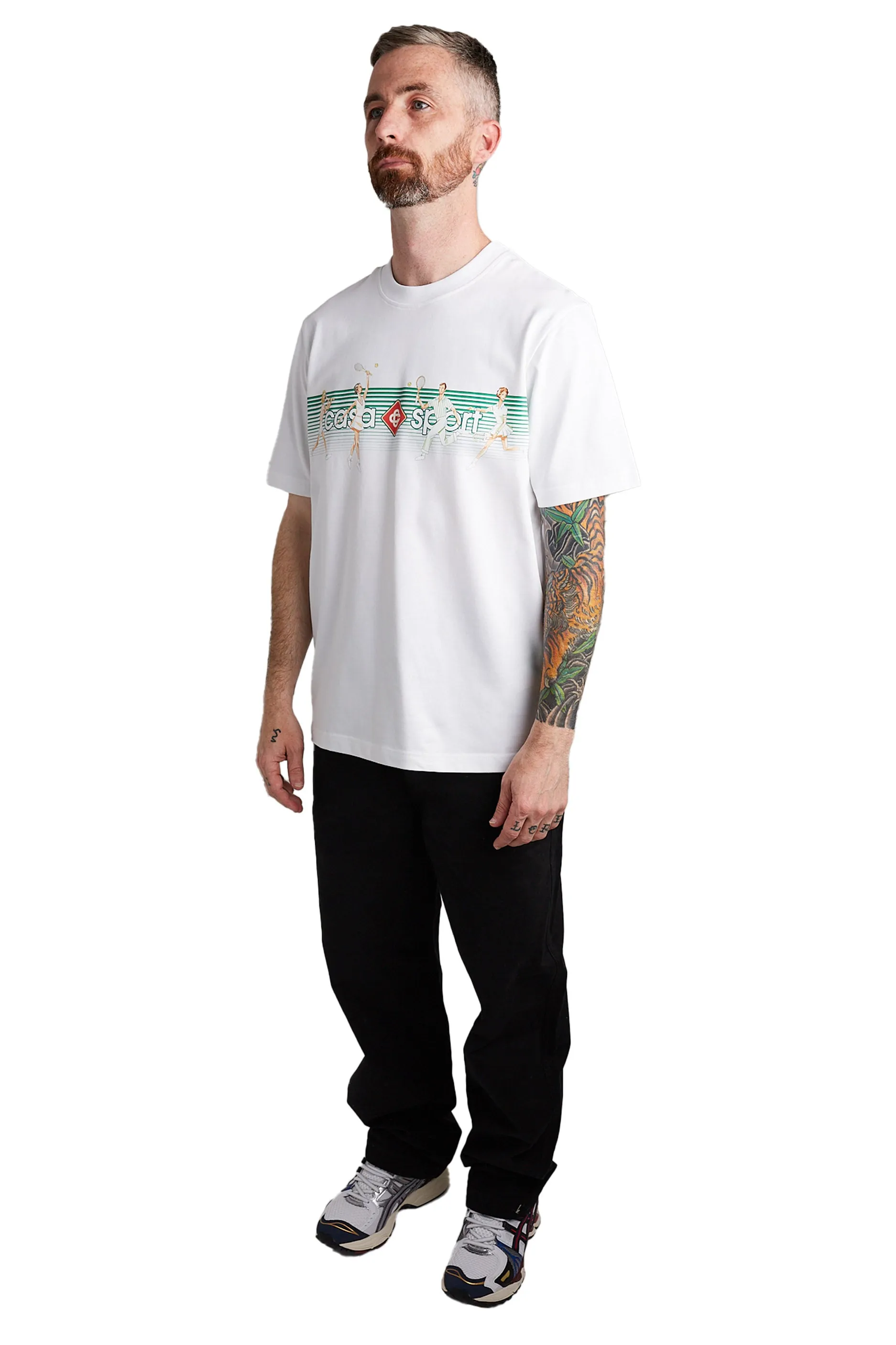 Casablanca Playful Stripes Tee 'Playful Stripes'