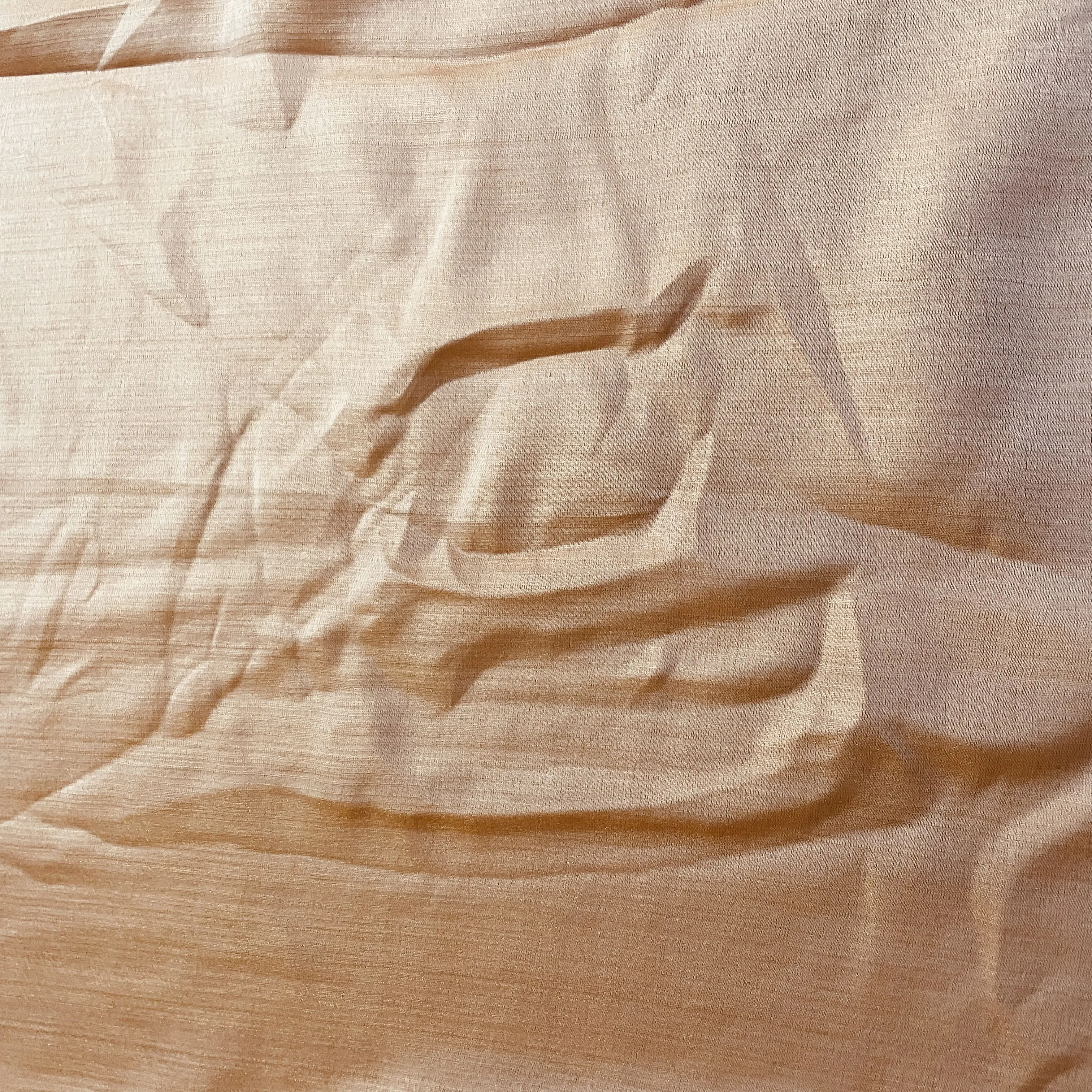 Classic Dusky Orange Solid Bemberg Silk