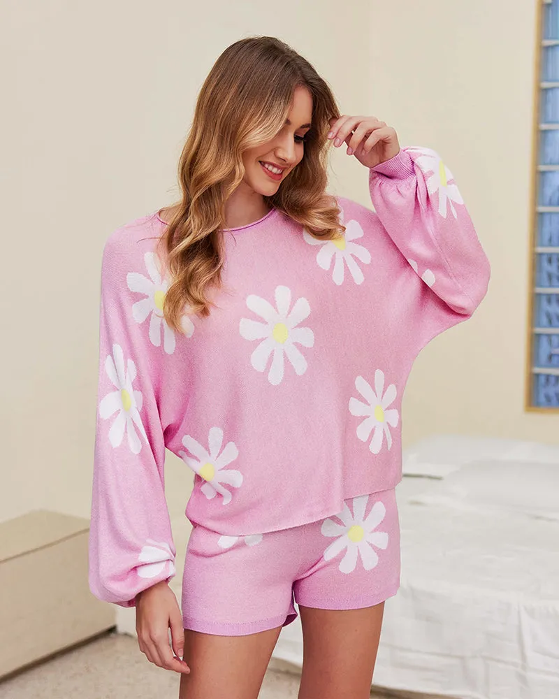 Ekouaer Pajamas Set for Women Soft Knit Lounge Sets (US Only)