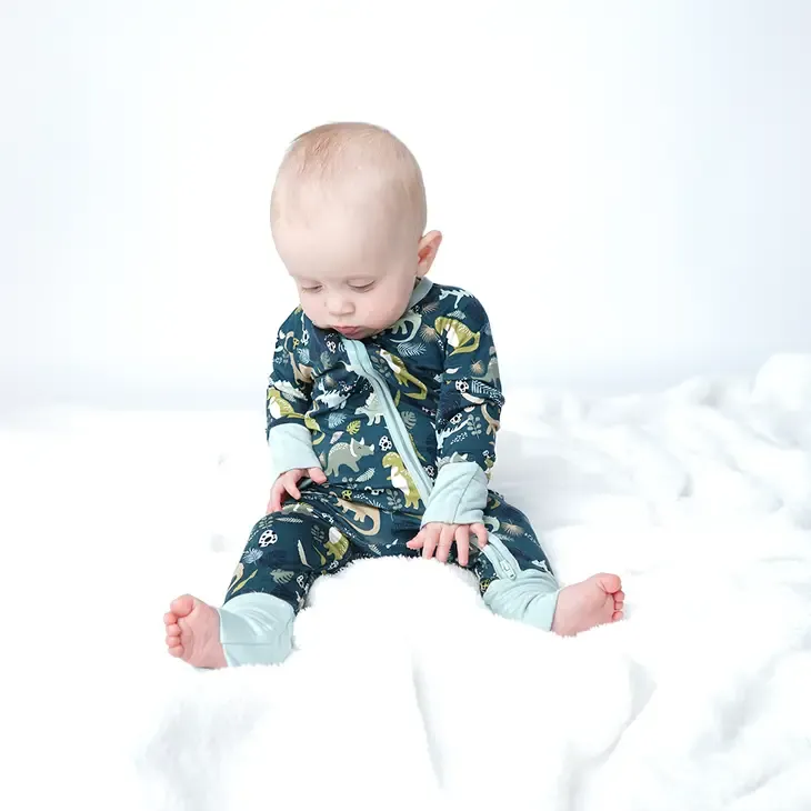 Emerson and Friends - Prehistoric Friends Dinosaur Bamboo Convertible Romper