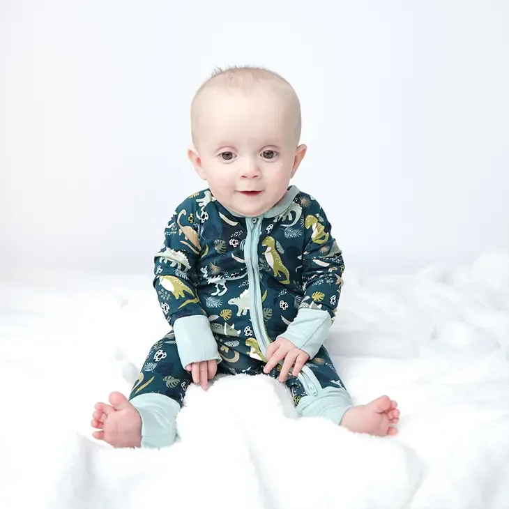 Emerson and Friends - Prehistoric Friends Dinosaur Bamboo Convertible Romper