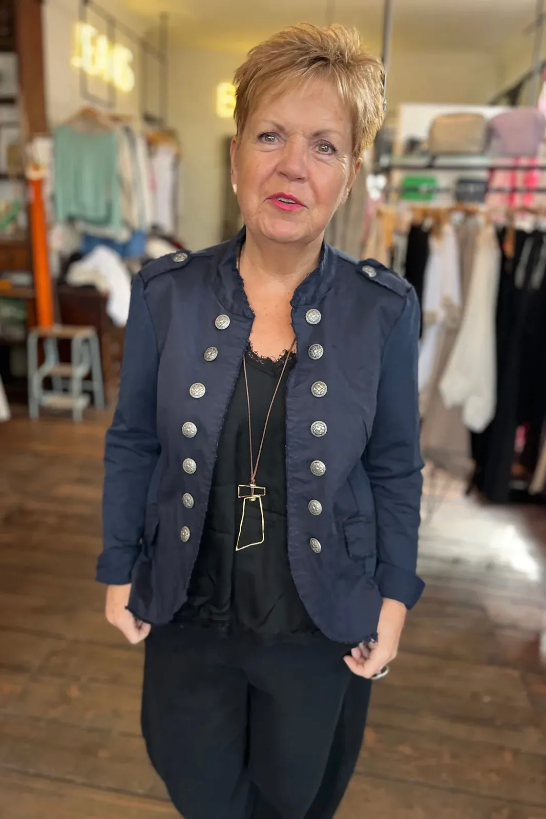 Florence Military Jacket Navy