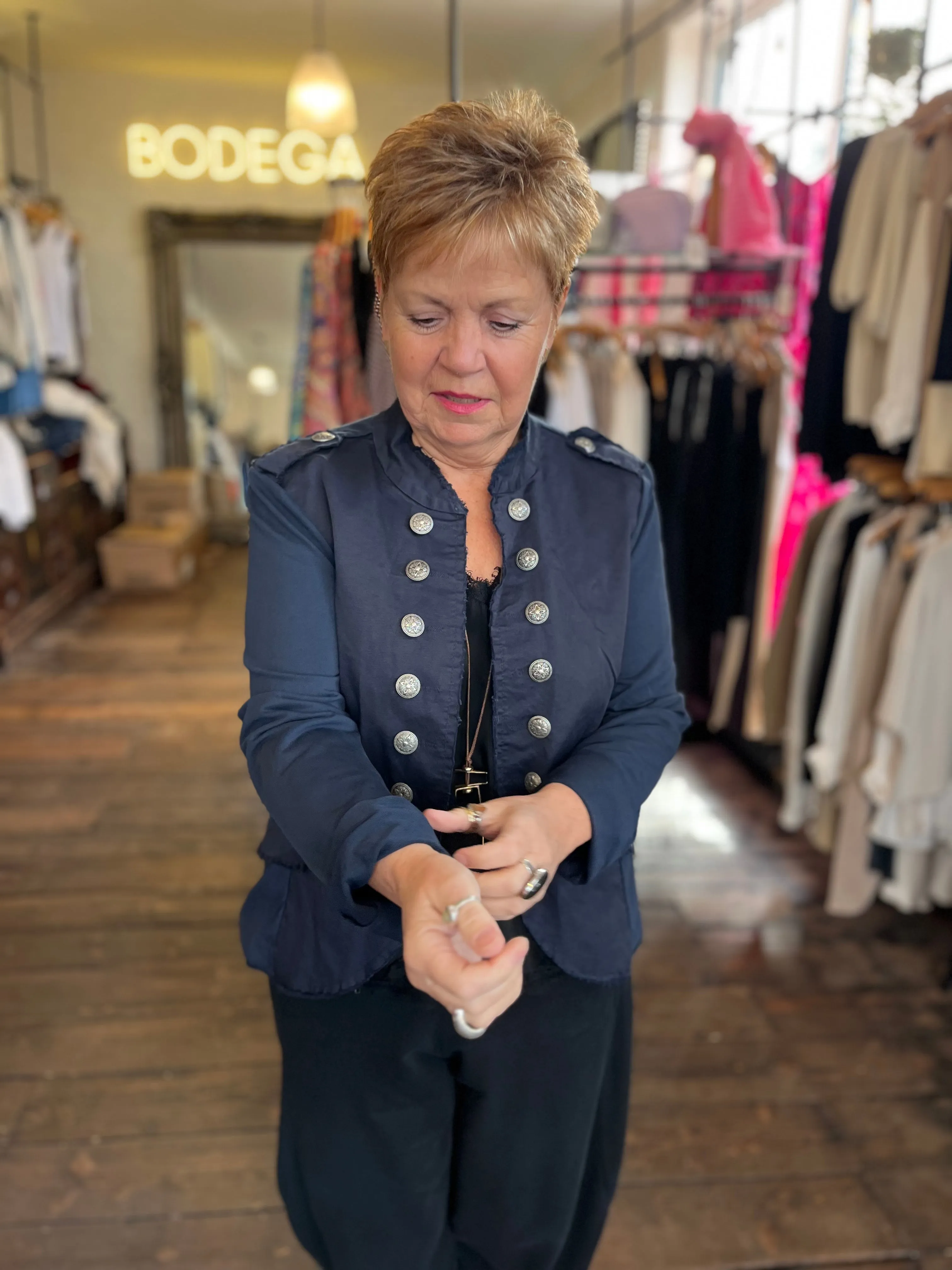 Florence Military Jacket Navy