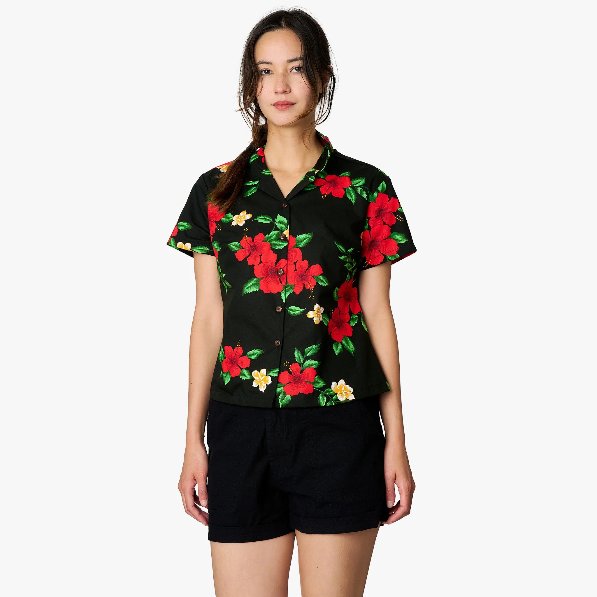 Hibiscus Dream Camp Blouse