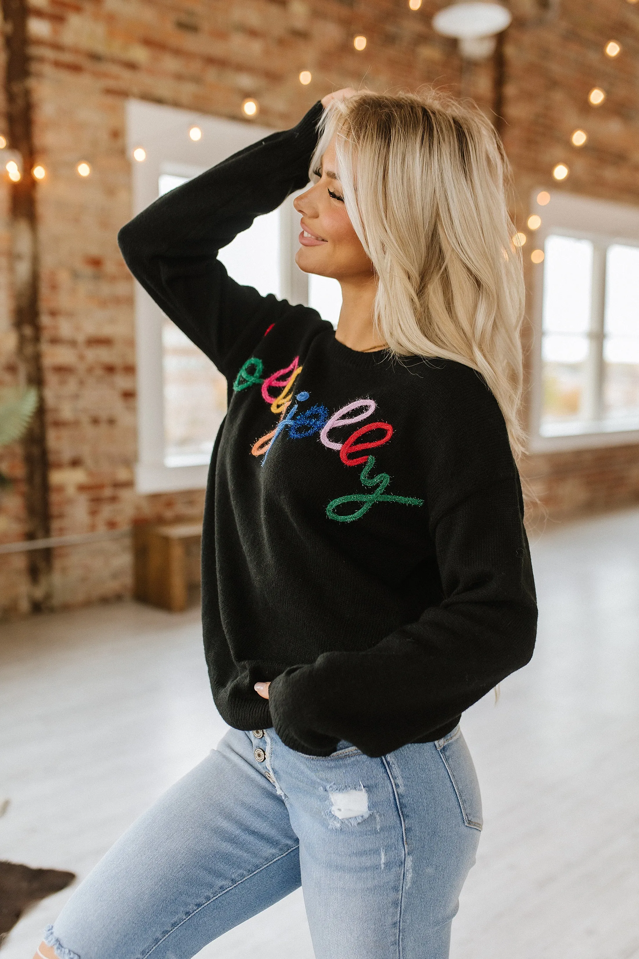 Holly Jolly Round Neck Sweater | S-2XL | PRE ORDER 11/24