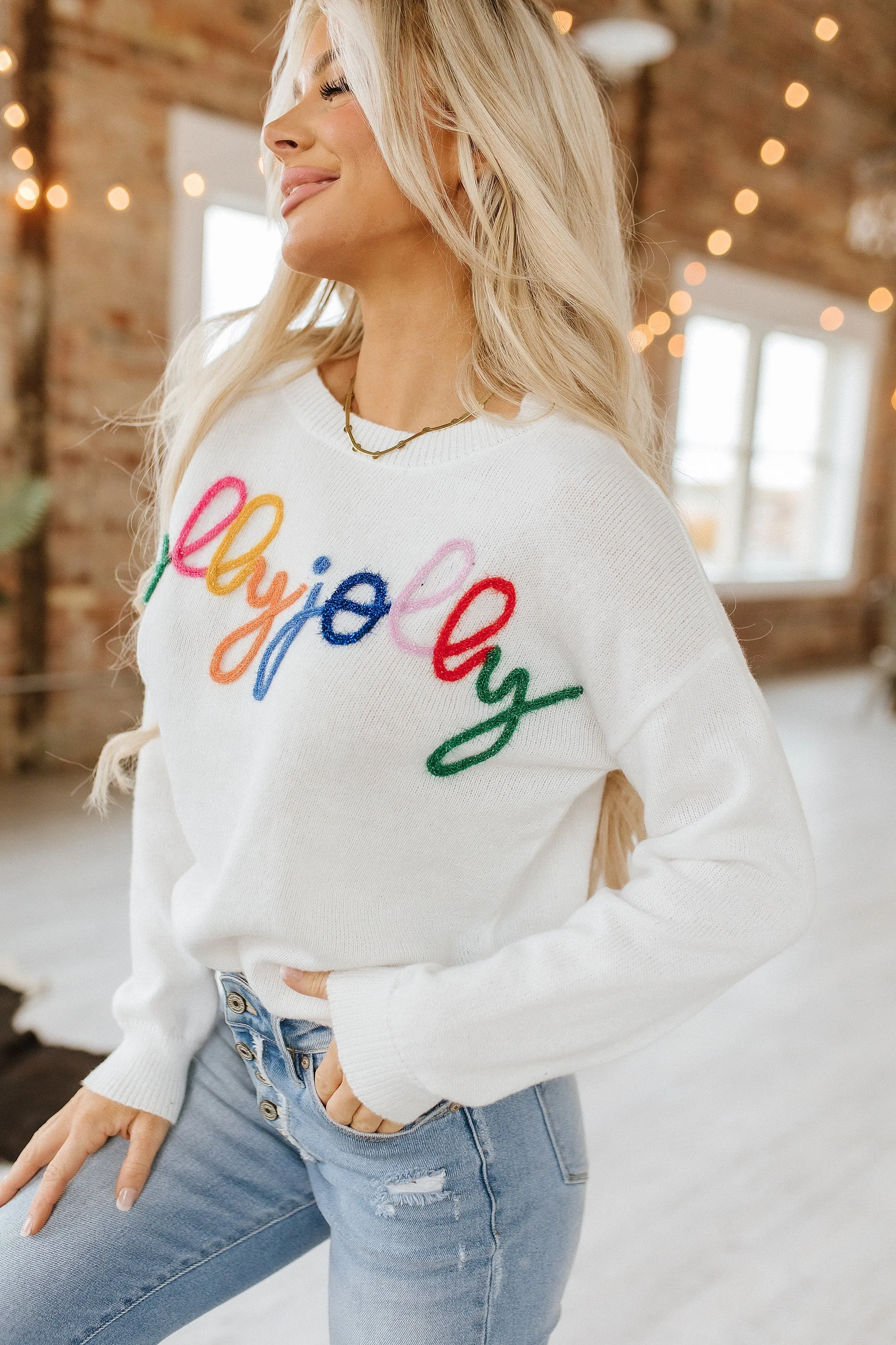 Holly Jolly Round Neck Sweater | S-2XL | PRE ORDER 11/24