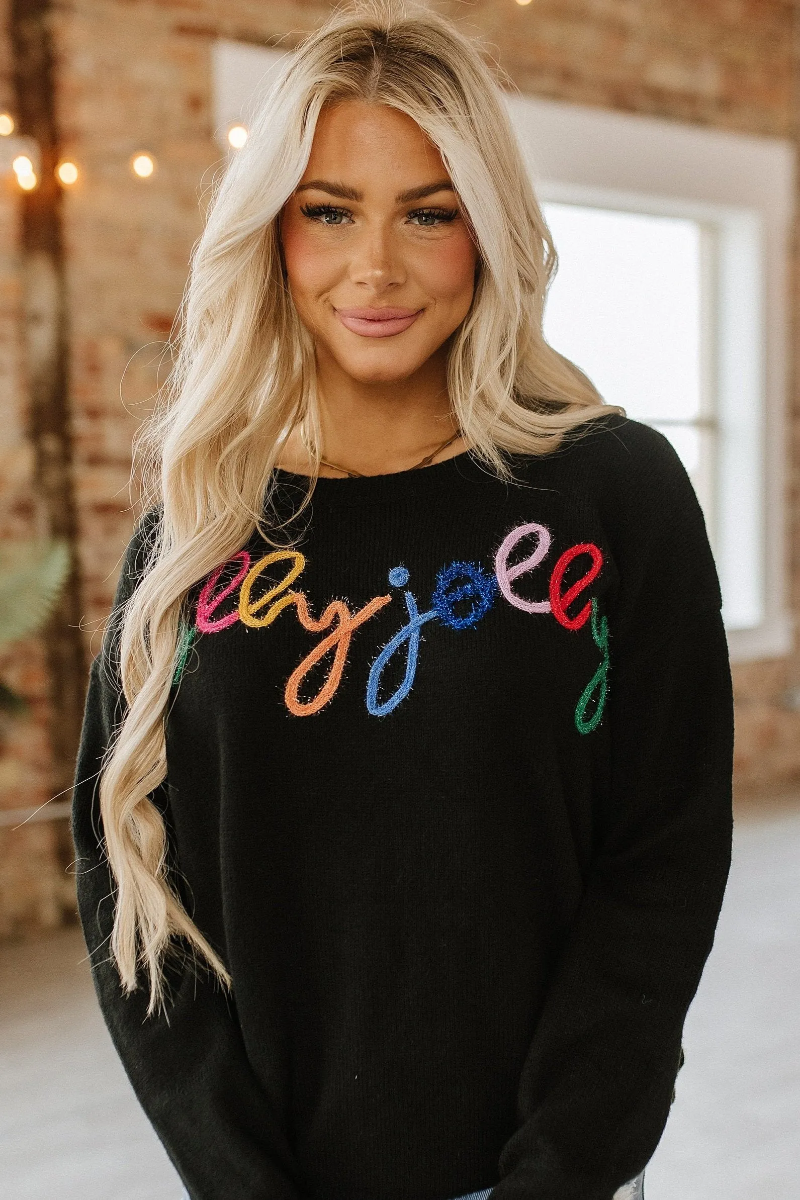 Holly Jolly Round Neck Sweater | S-2XL | PRE ORDER 11/24