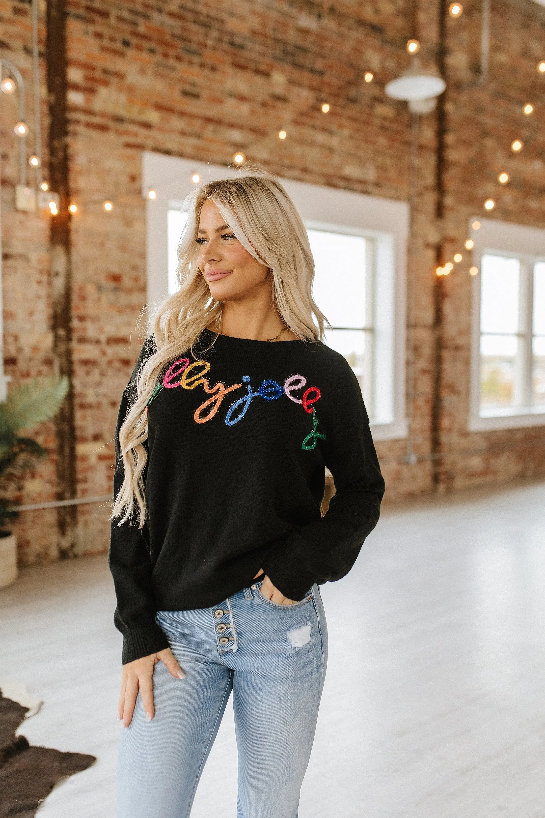 Holly Jolly Round Neck Sweater | S-2XL | PRE ORDER 11/24