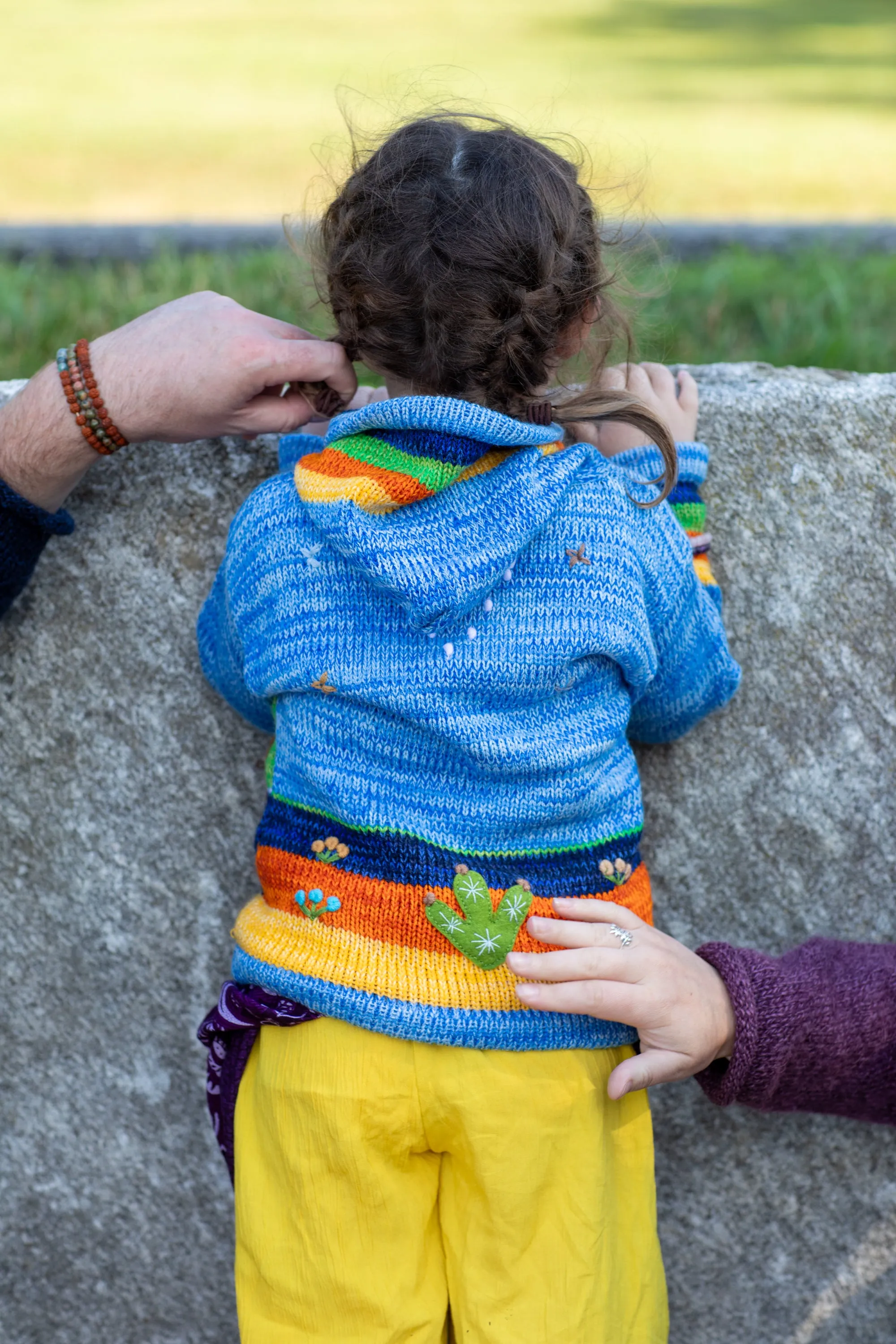 Kids Nature Scene Hooded Zip Sweater