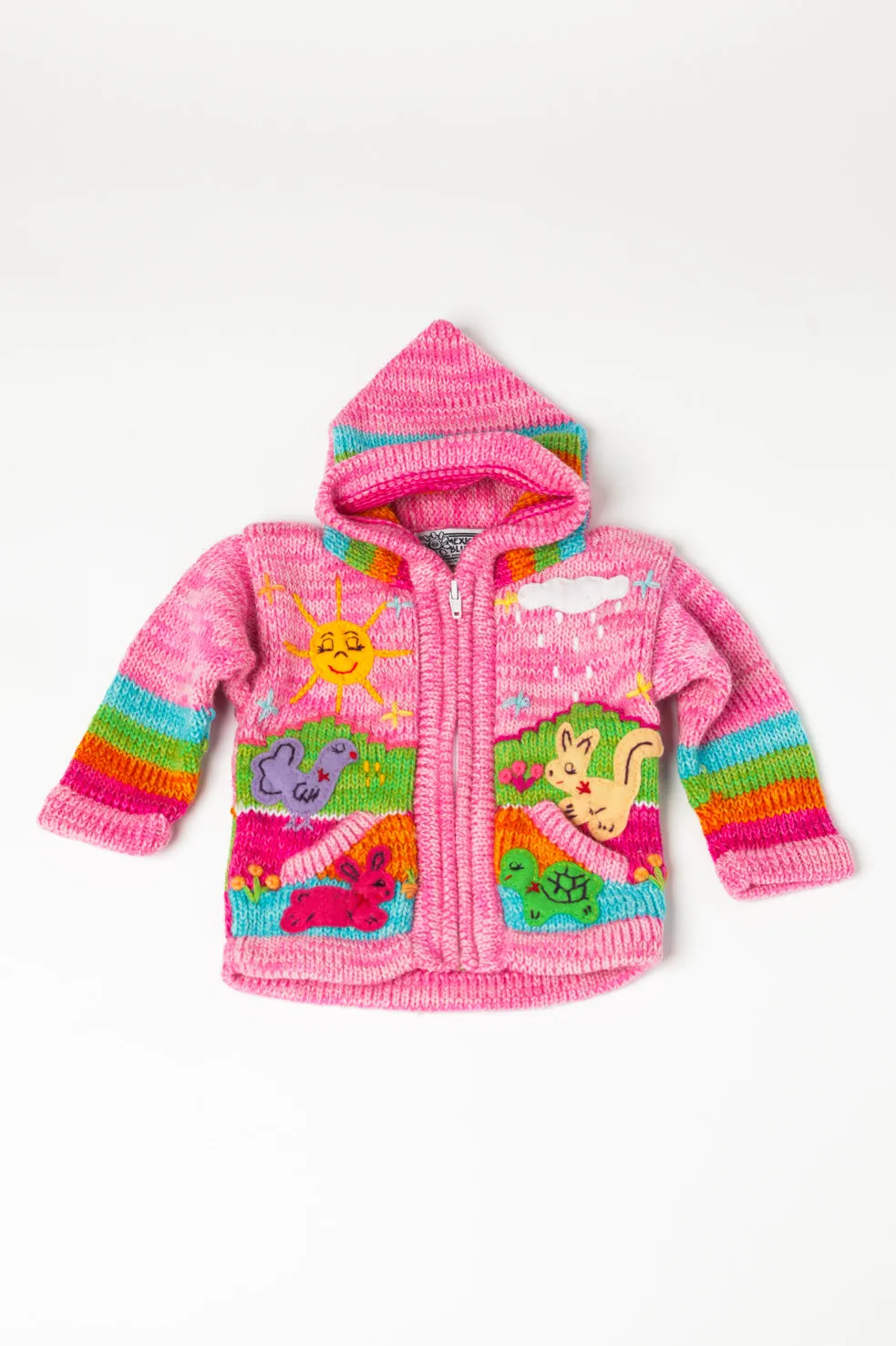 Kids Nature Scene Hooded Zip Sweater