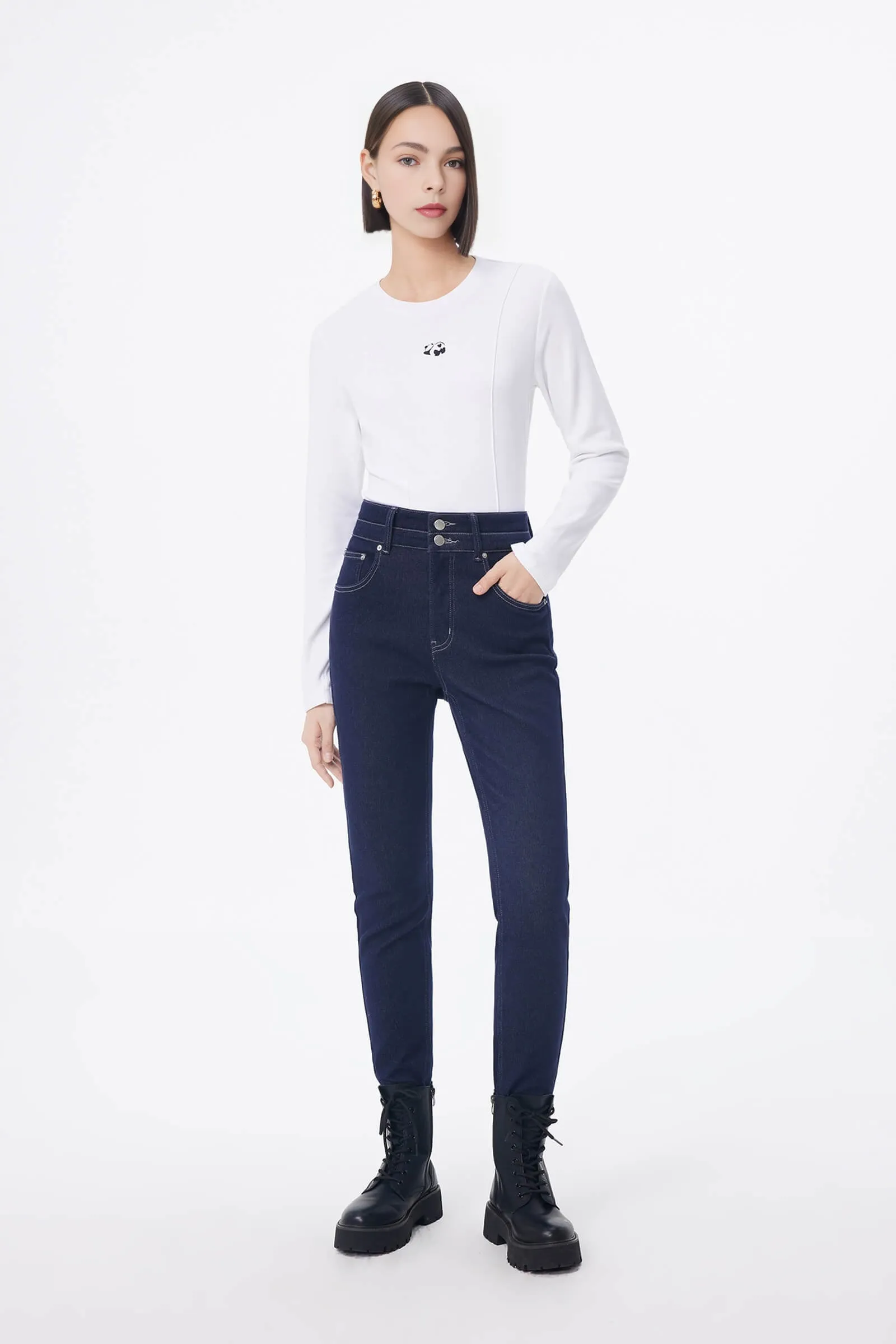 LILY Playful Panda Print Base Shirt