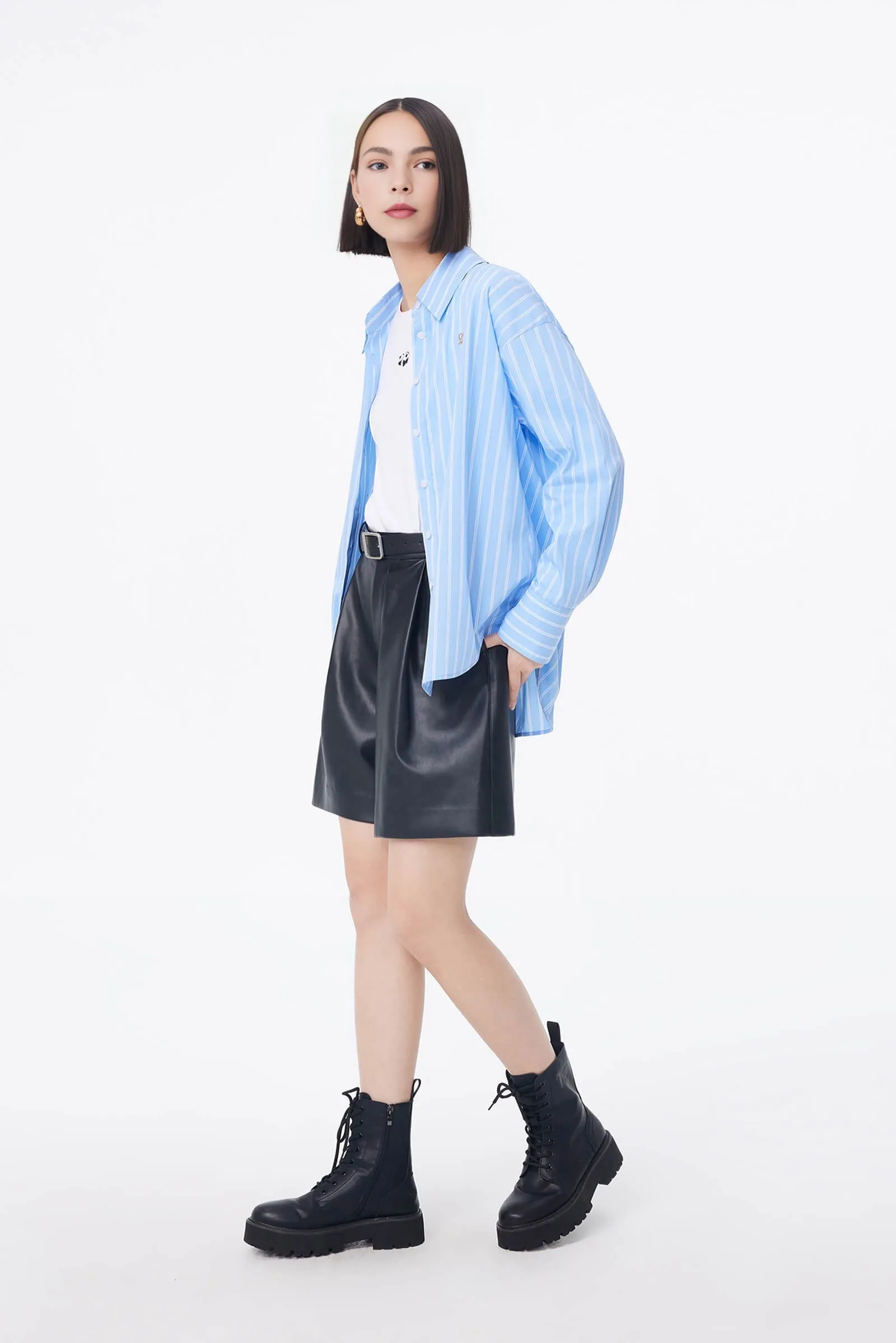LILY Playful Panda Print Base Shirt