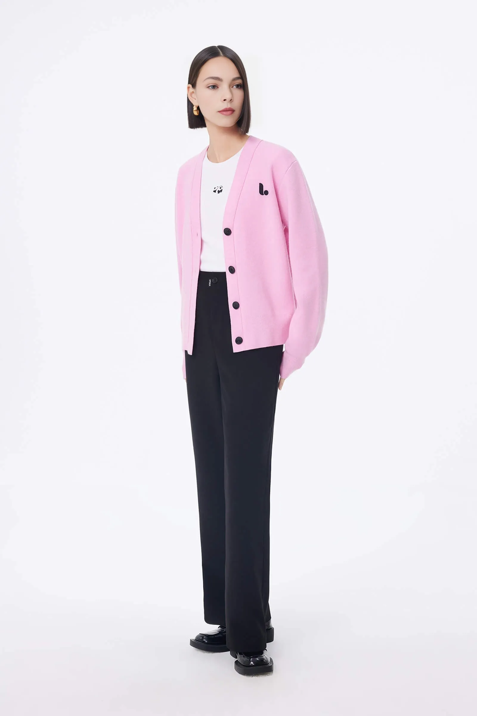LILY Playful Panda Print Base Shirt