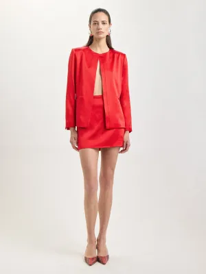 Mini Skirt in Red
