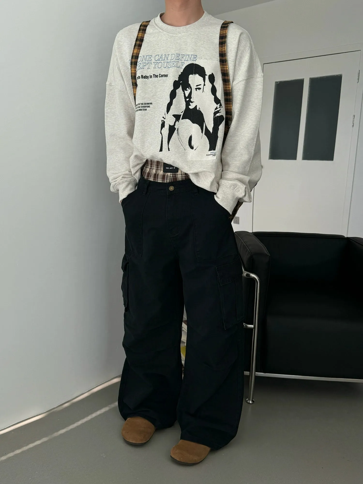Nine Washed Pleats Relaxed Fit Cargo Pants