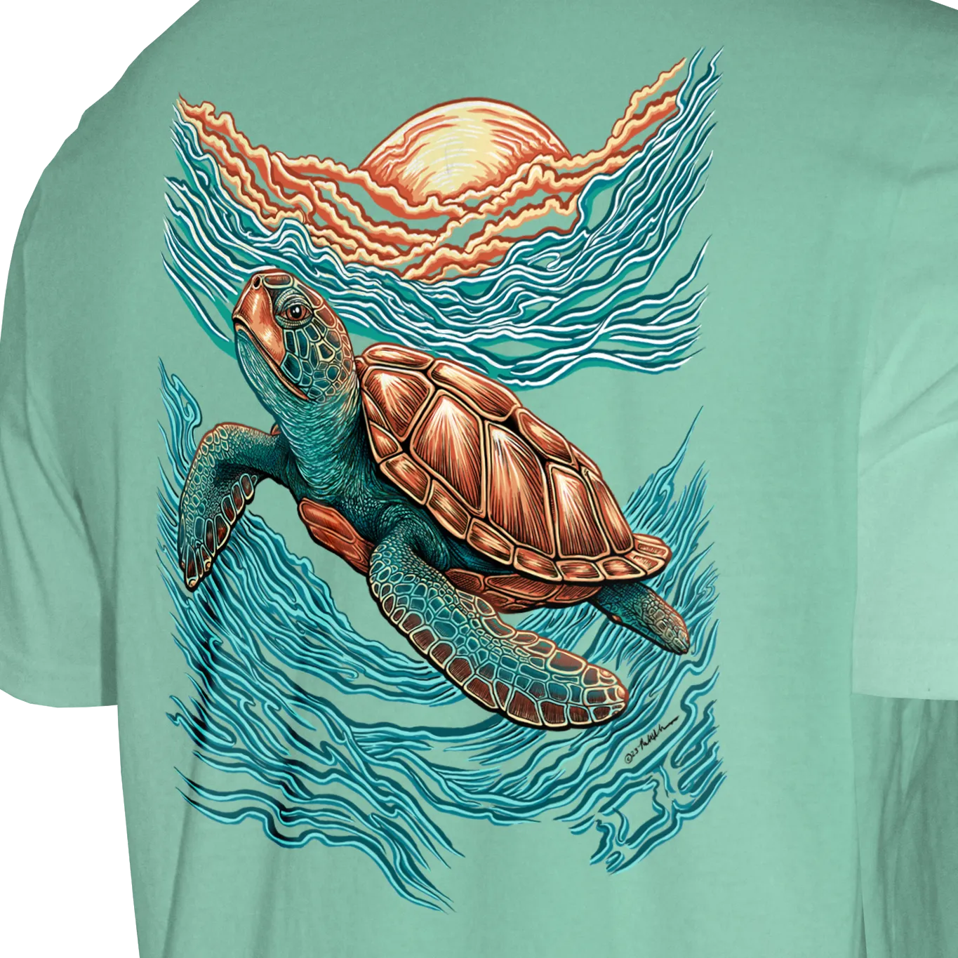 Outdoor Endeavors Out There- Graphic Tee - Sea Turtle