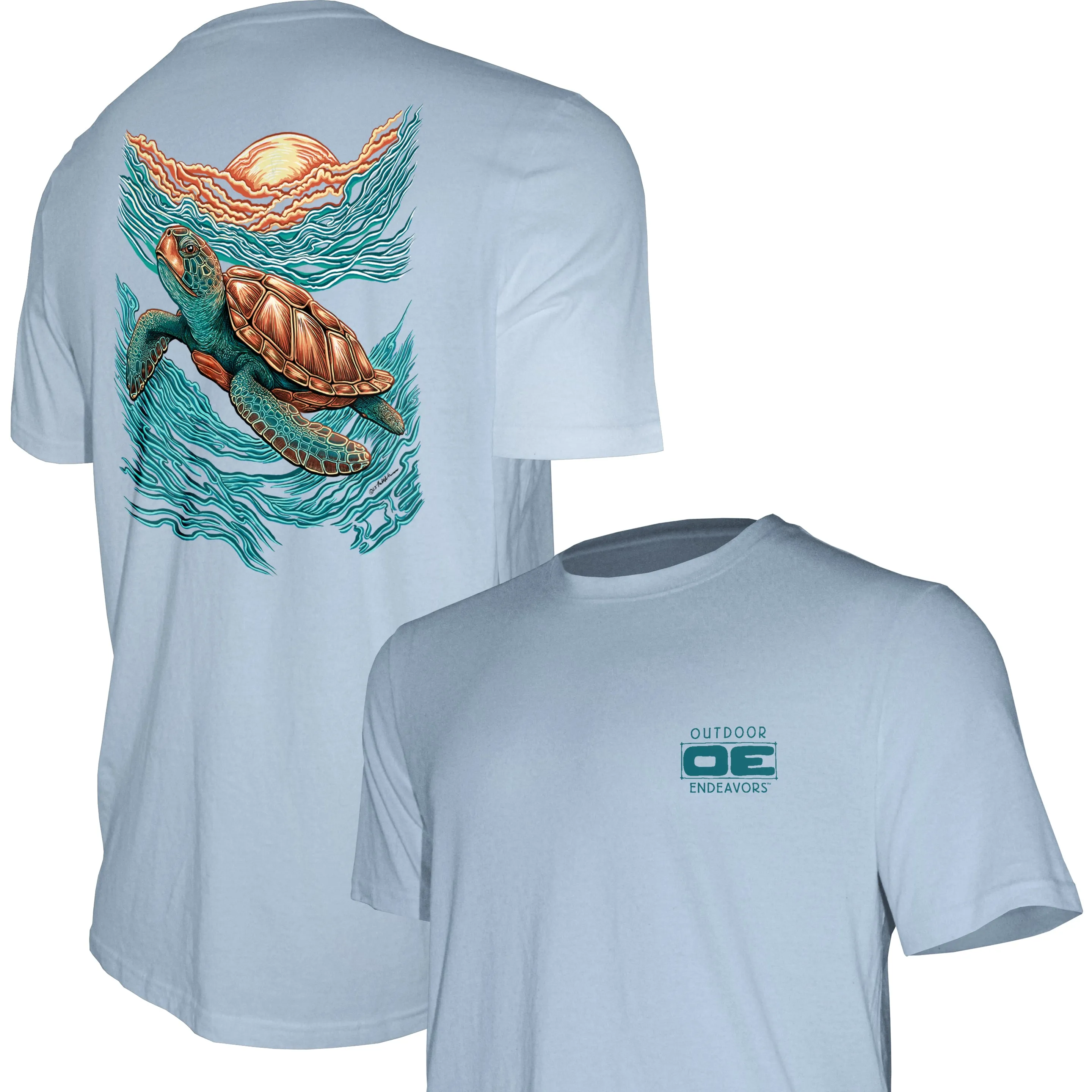 Outdoor Endeavors Out There- Graphic Tee - Sea Turtle