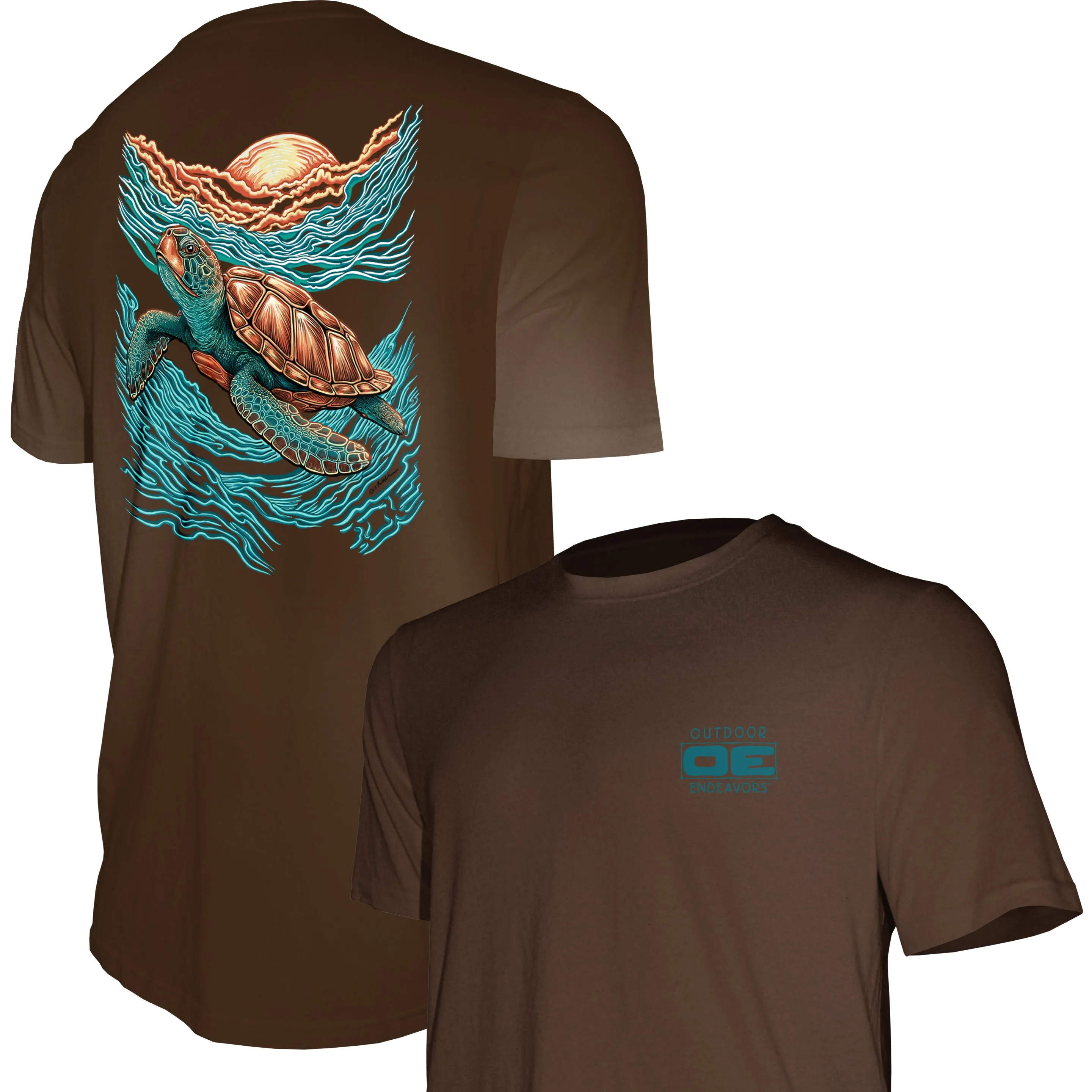 Outdoor Endeavors Out There- Graphic Tee - Sea Turtle