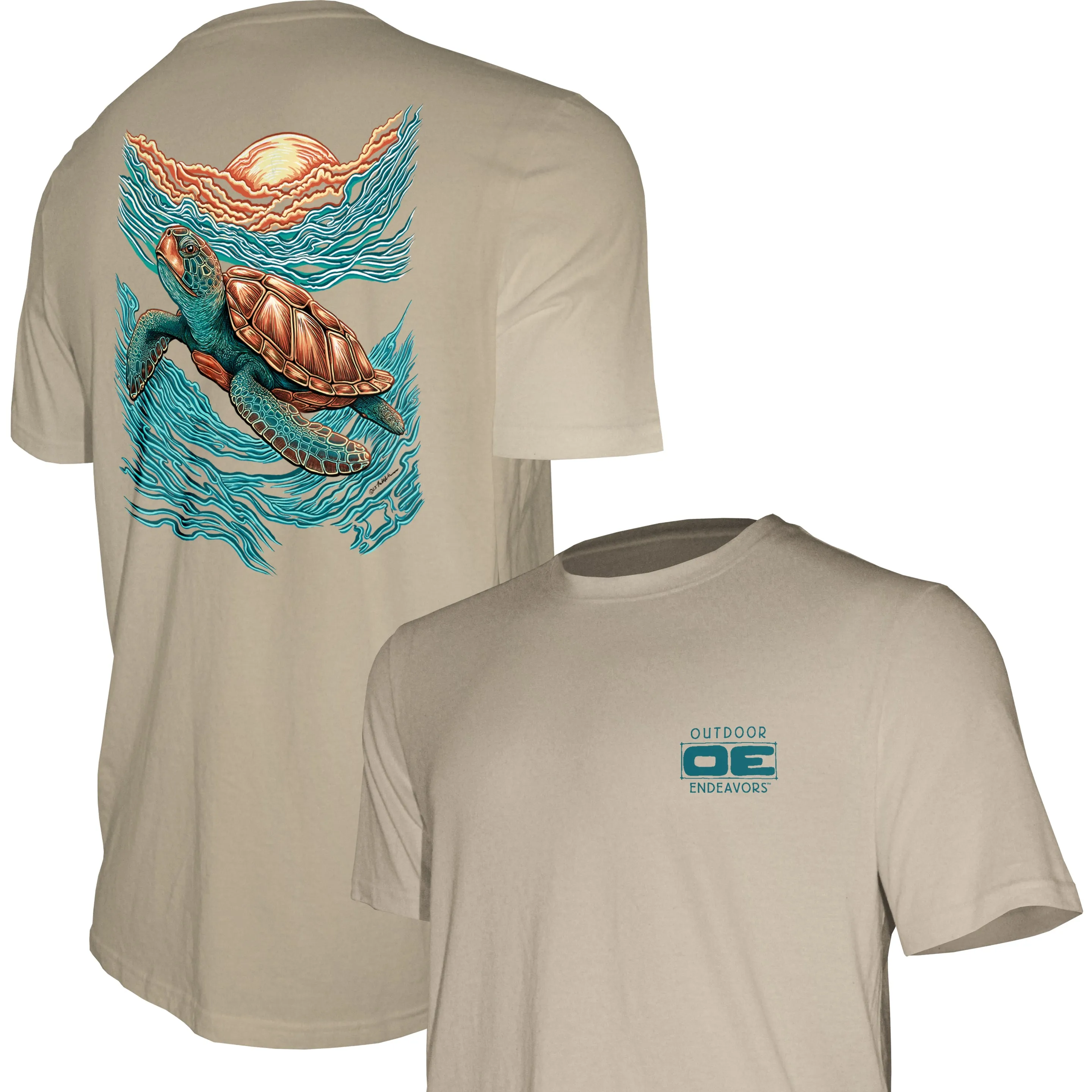 Outdoor Endeavors Out There- Graphic Tee - Sea Turtle