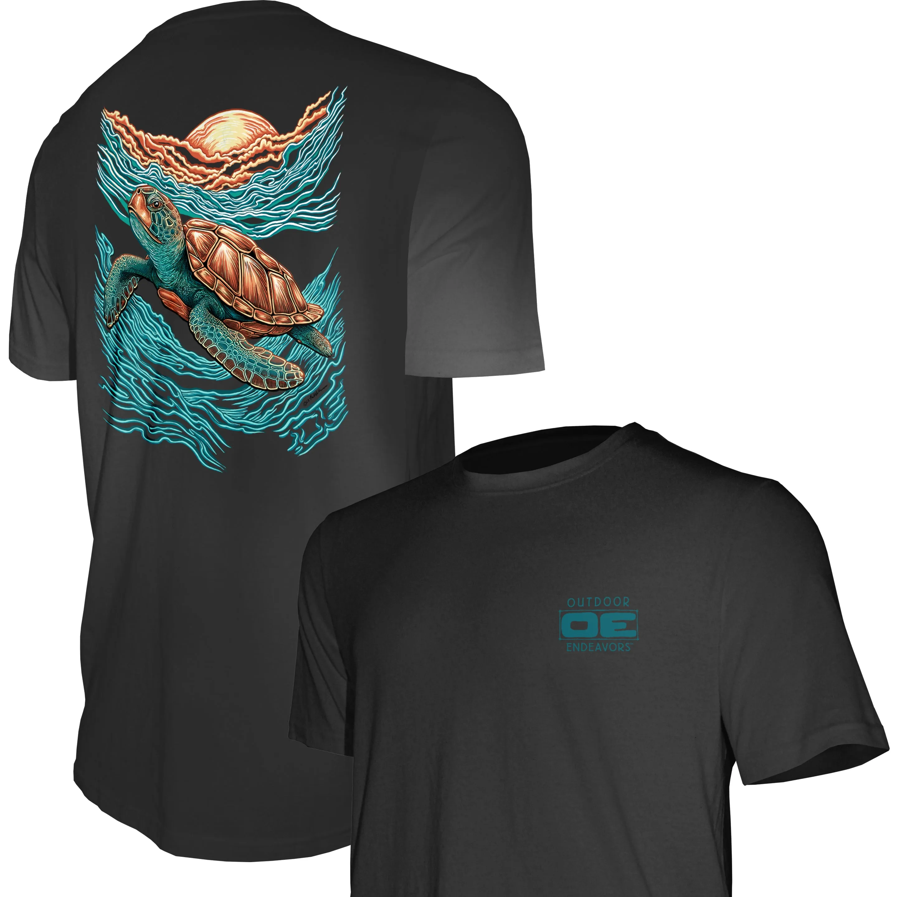 Outdoor Endeavors Out There- Graphic Tee - Sea Turtle