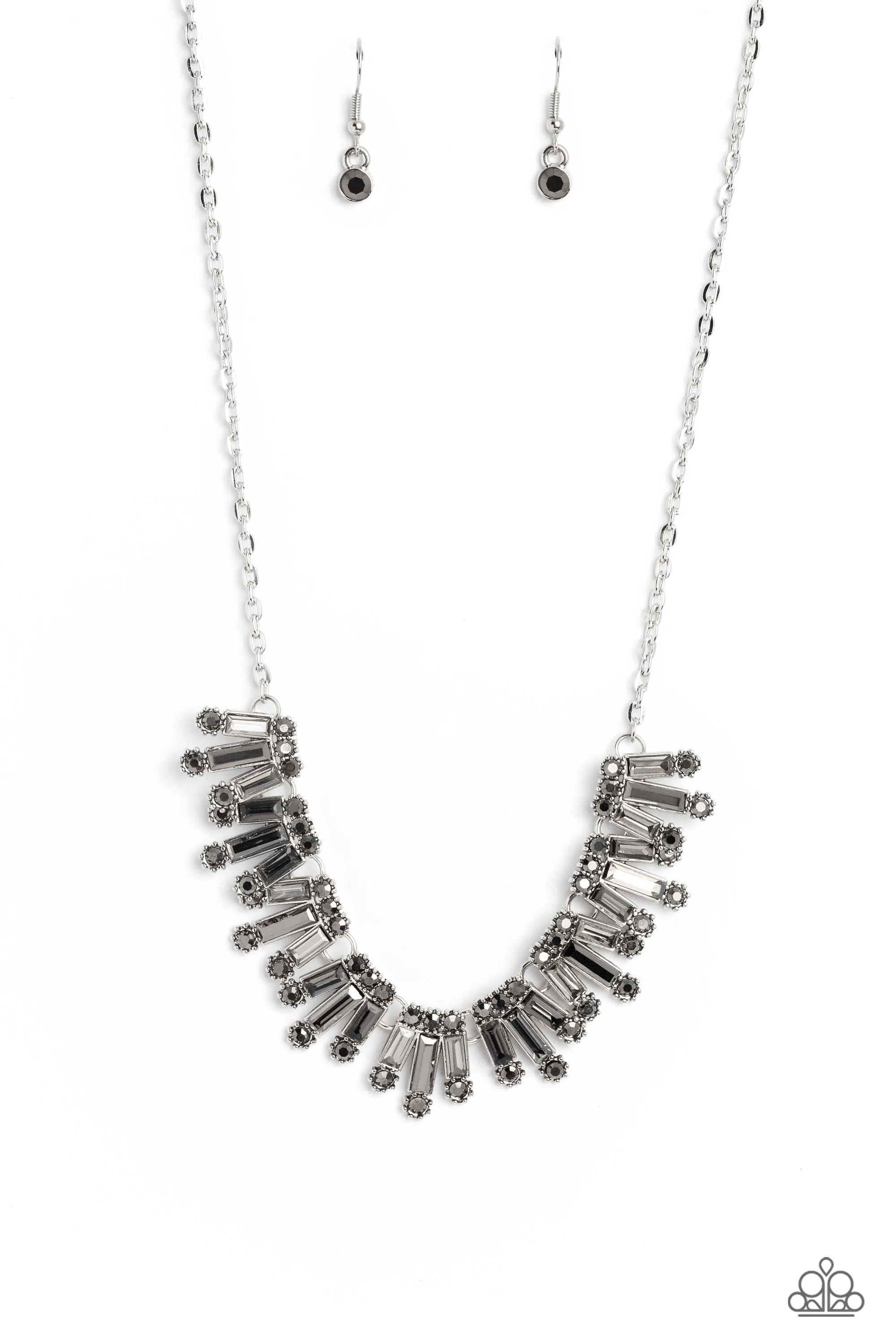 Paparazzi Sunburst Season Silver Necklace & Earring Set