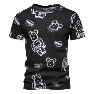 Pologize™ Black & White Graffiti T-Shirt