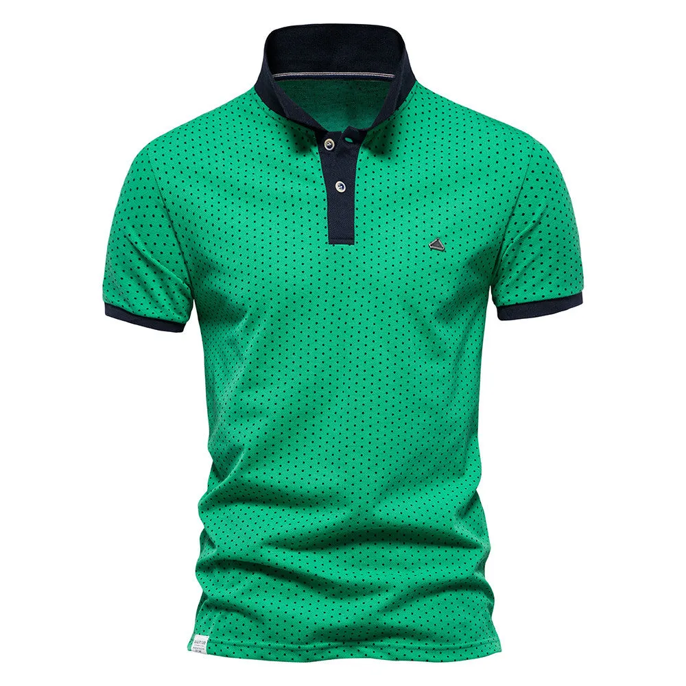 Pologize™ Short Sleeve Dotted Polo Shirt