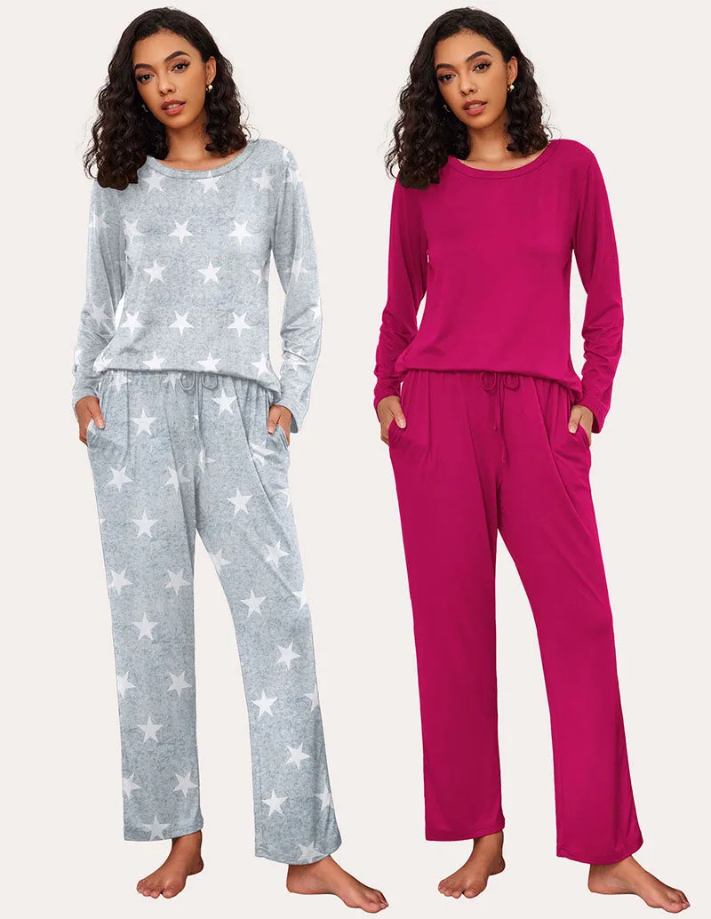 Premium Soft 2 Pack Long Sleeve Pajama Set (US Only)