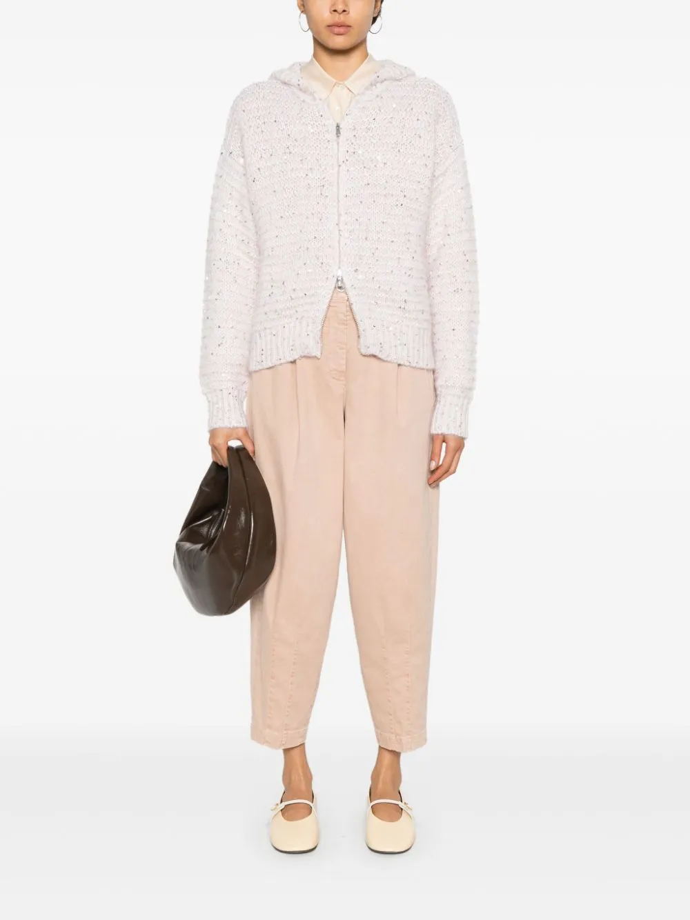 sequin-embellished cardigan