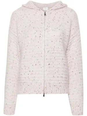 sequin-embellished cardigan