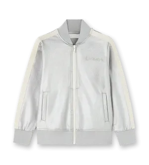 Shiny Track Jacket Silver