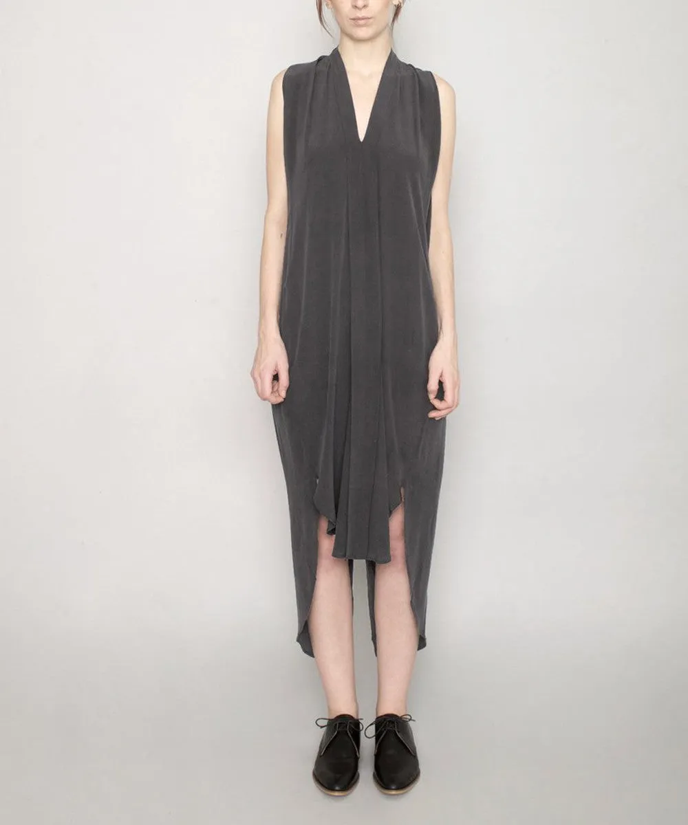 Signature Origami Dress Stone Gray