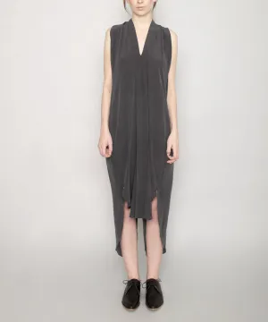 Signature Origami Dress Stone Gray