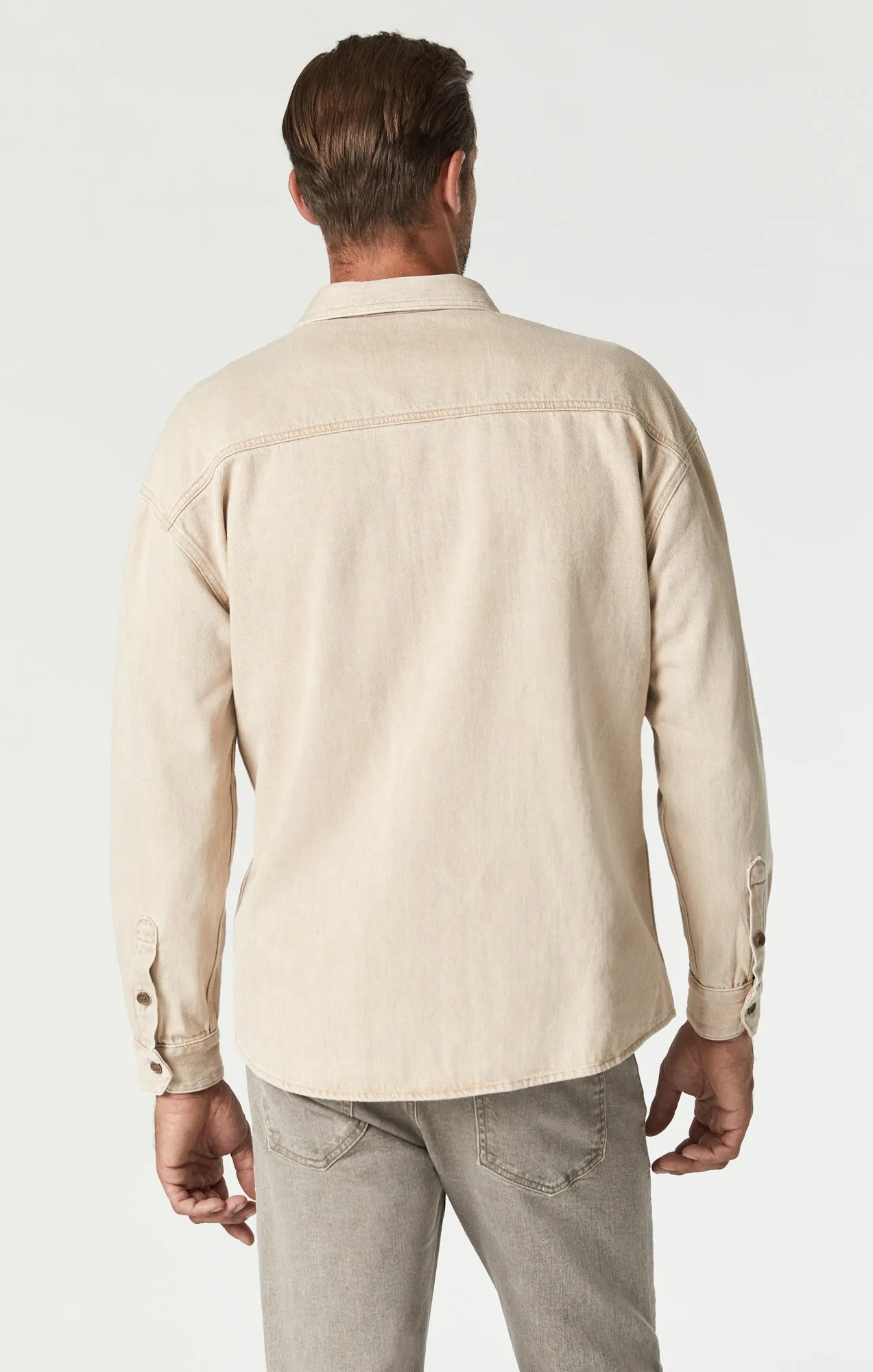 STEFAN JACKET IN BEIGE NATURAL DYE