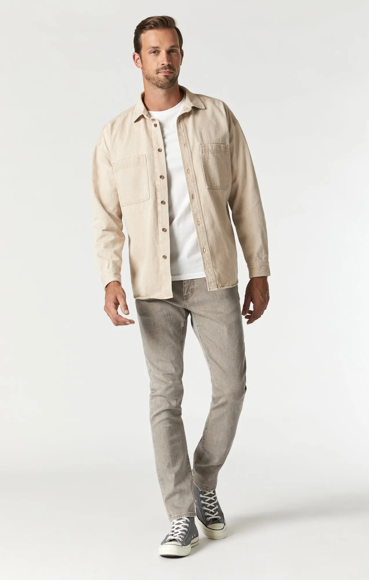 STEFAN JACKET IN BEIGE NATURAL DYE