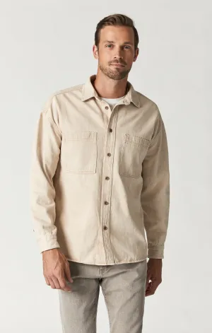 STEFAN JACKET IN BEIGE NATURAL DYE
