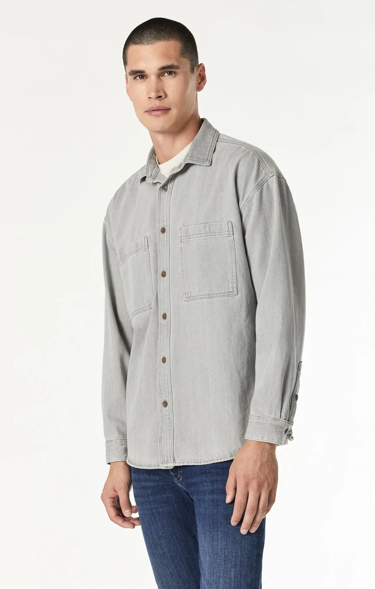 STEFAN JACKET IN STONE NATURAL DYE