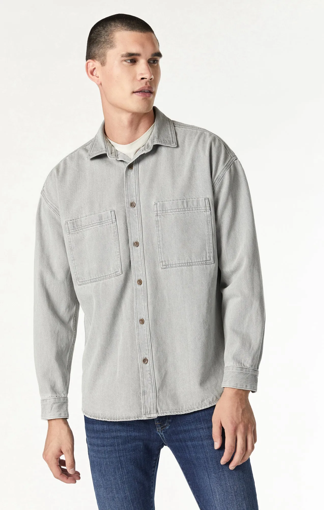 STEFAN JACKET IN STONE NATURAL DYE