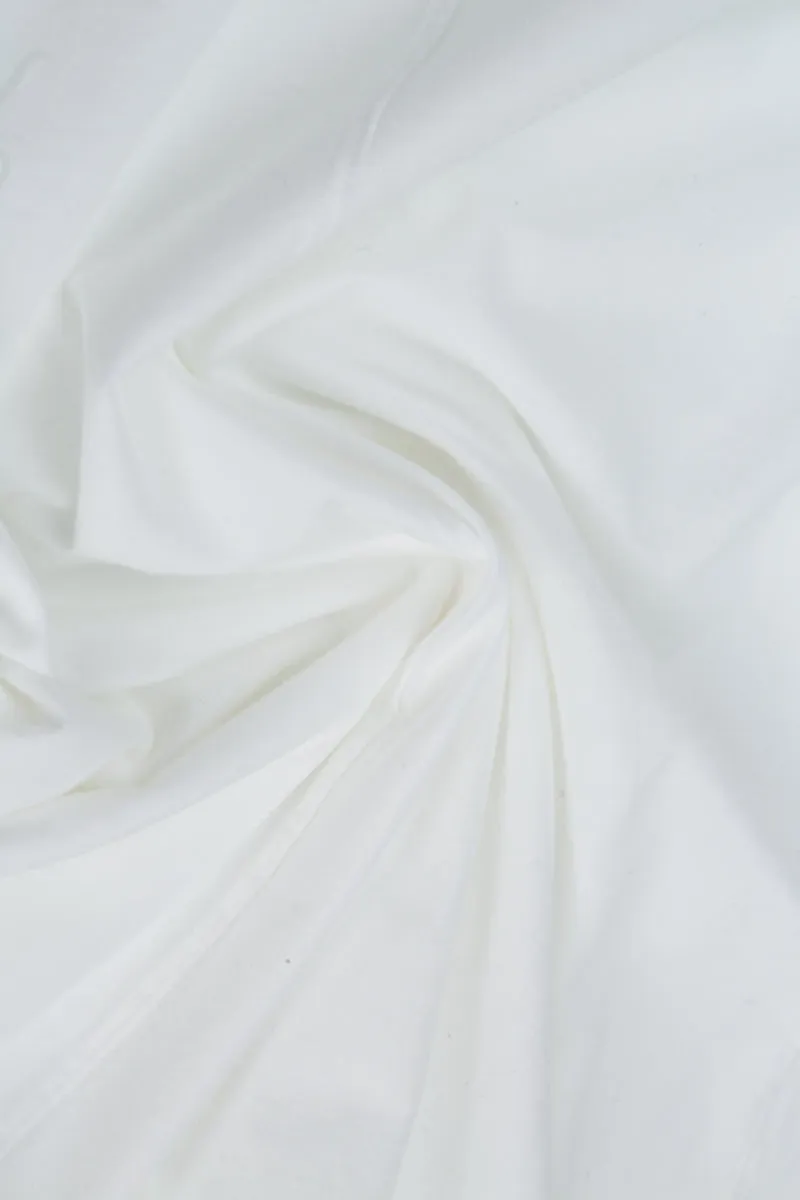 Strappy White Pure Silk Top